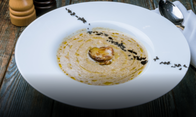 Vellutata di funghi porcini e castagne