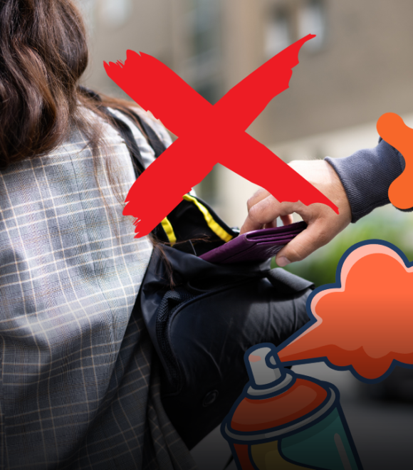 Spray colorato contro i borseggiatori