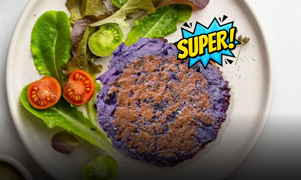 Burger vegan di cavolo cappuccio rosso