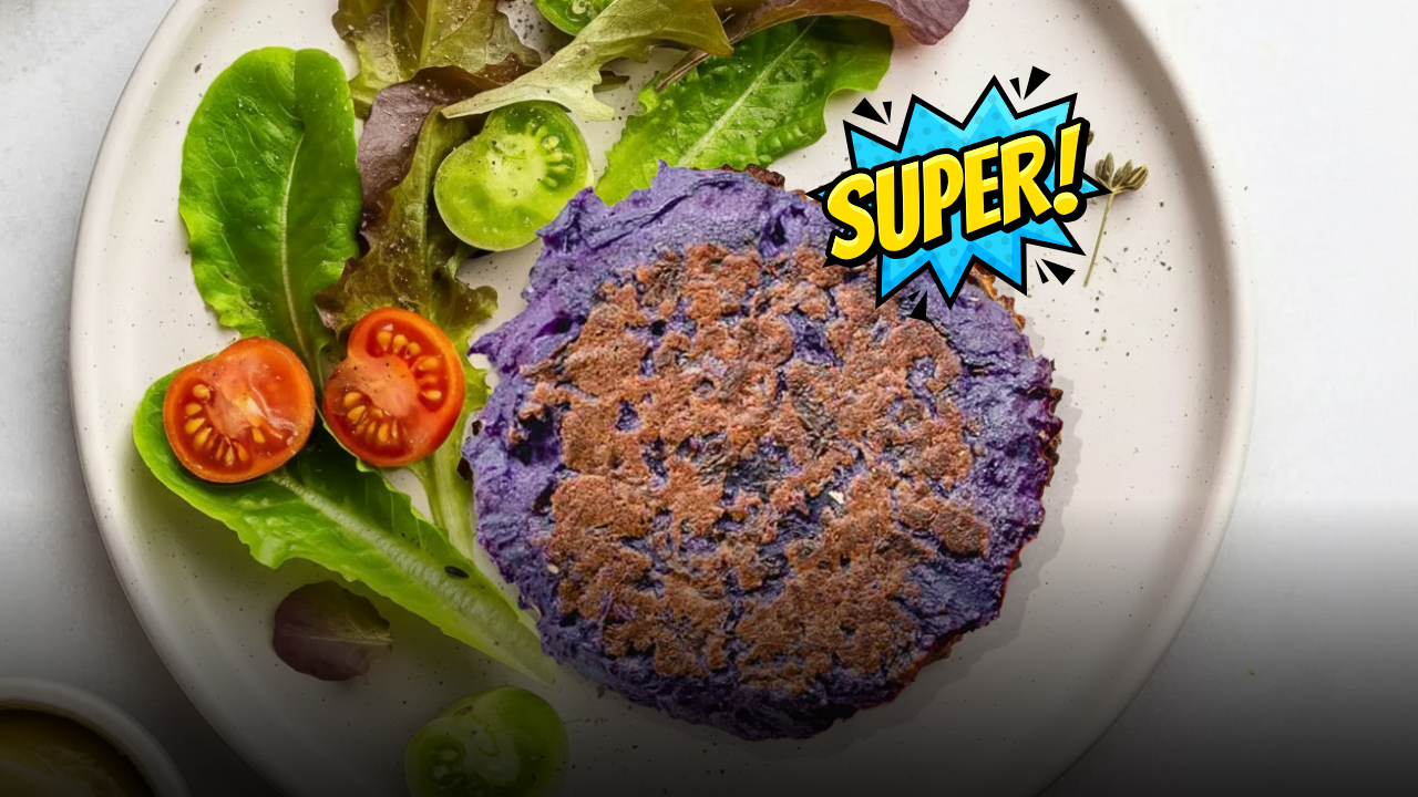 Burger vegan di cavolo cappuccio rosso