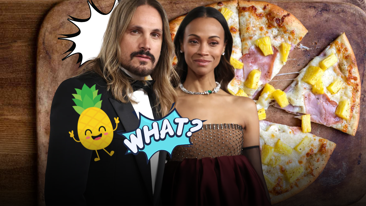 Pizza all’ananas a Napoli? Zoe Saldana ci prova e il marito va nel panico: il siparietto social conquista il web