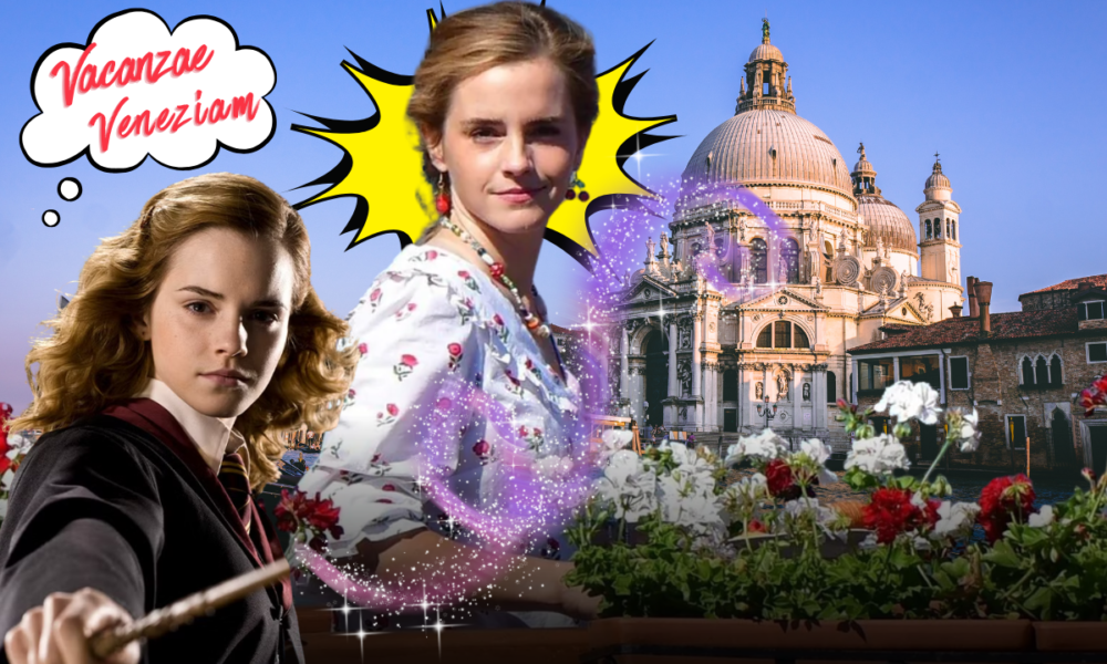Hermione in pigiama a Venezia! Il look di Emma Watson che fa magie sul web