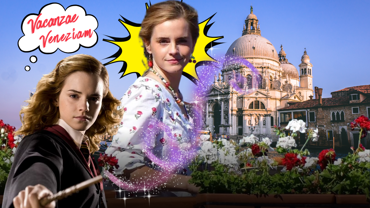 Hermione in pigiama a Venezia! Il look di Emma Watson che fa magie sul web