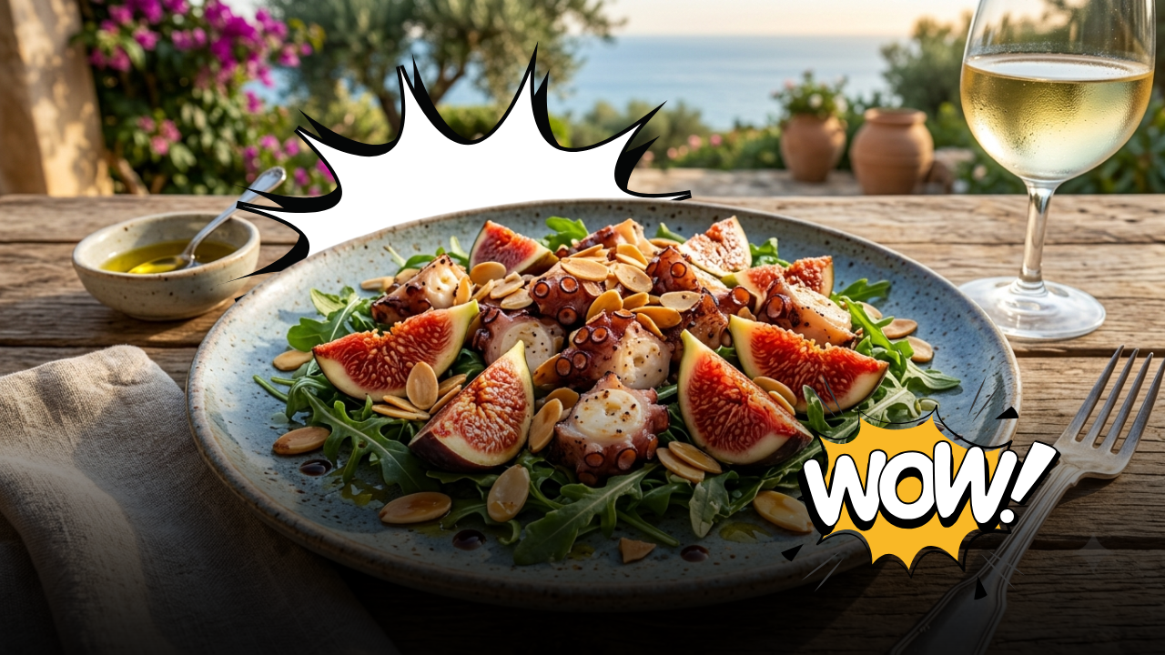 Oltre la solita insalata di mare: la ricetta mediterranea che unisce la sapidità del polpo alla dolcezza dei fichi