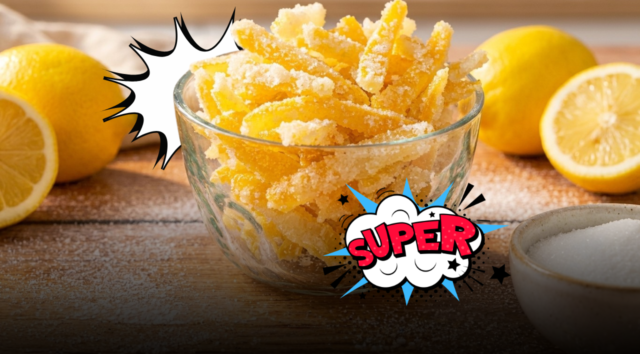 Scorze di limone candite fatte in casa: la ricetta perfetta con tre ingredienti per ottenere un sapore unico e una croccantezza dorata