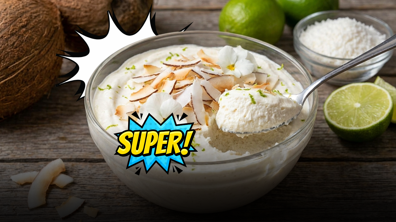 Mousse al cocco super soffice: come preparare in pochi minuti un dessert al cucchiaio fresco e profumato con scaglie di mandorla