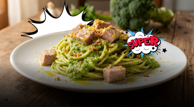 Spaghetti con tonno e crema di broccoli, la ricetta salvacena: il contrasto di sapori ed il trucco per un condimento da chef