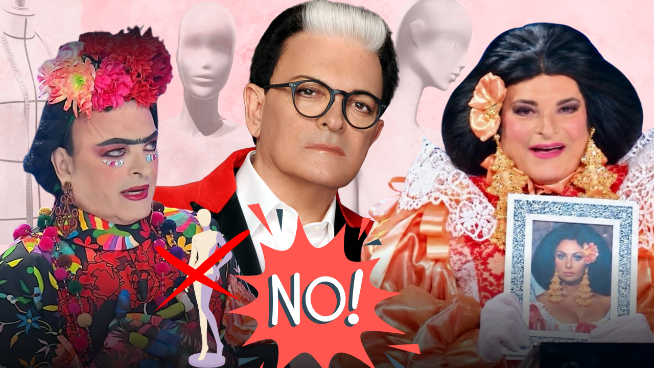 Cristiano Malgioglio perde la pazienza in camerino: «Non sono un manichino, lasciatemi stare». Dopo Sophia Loren e Frida Kahlo arriva Bette Davis