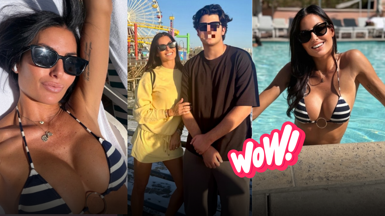 Elisabetta Gregoraci vola in California con Nathan Falco, ma tutti guardano il figlio di Briatore: a 16 anni è alto quasi due metri