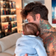 Fedez con il piccolo Edoardo Lupo