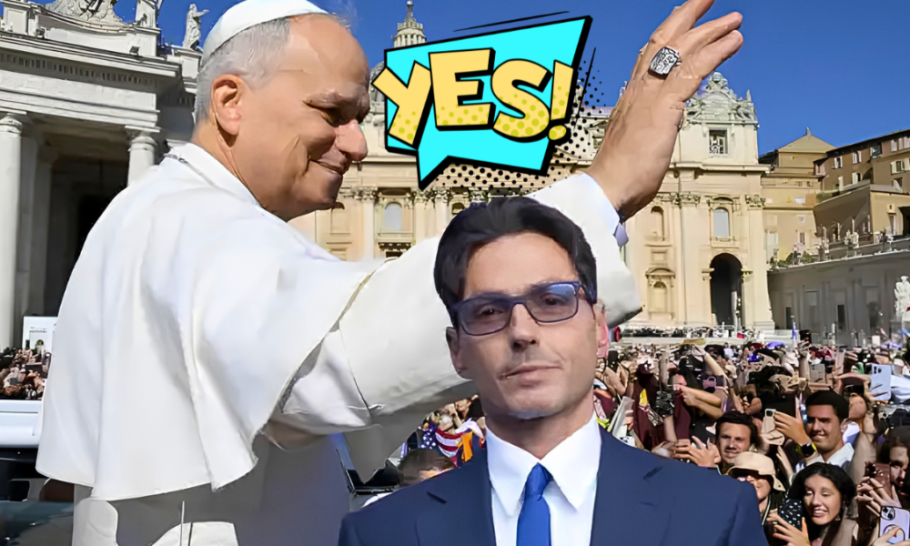 Pier Silvio Berlusconi e il papa