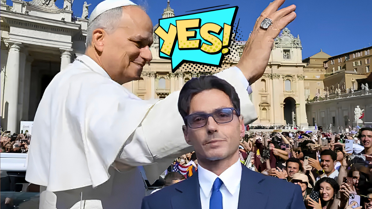 Pier Silvio Berlusconi e il papa